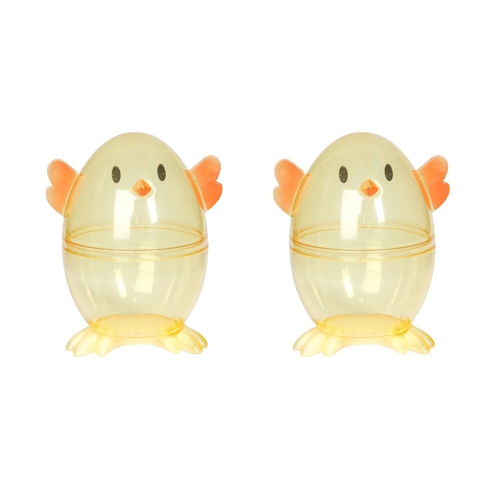Påskägg i plast Kycklingar 2-pack
