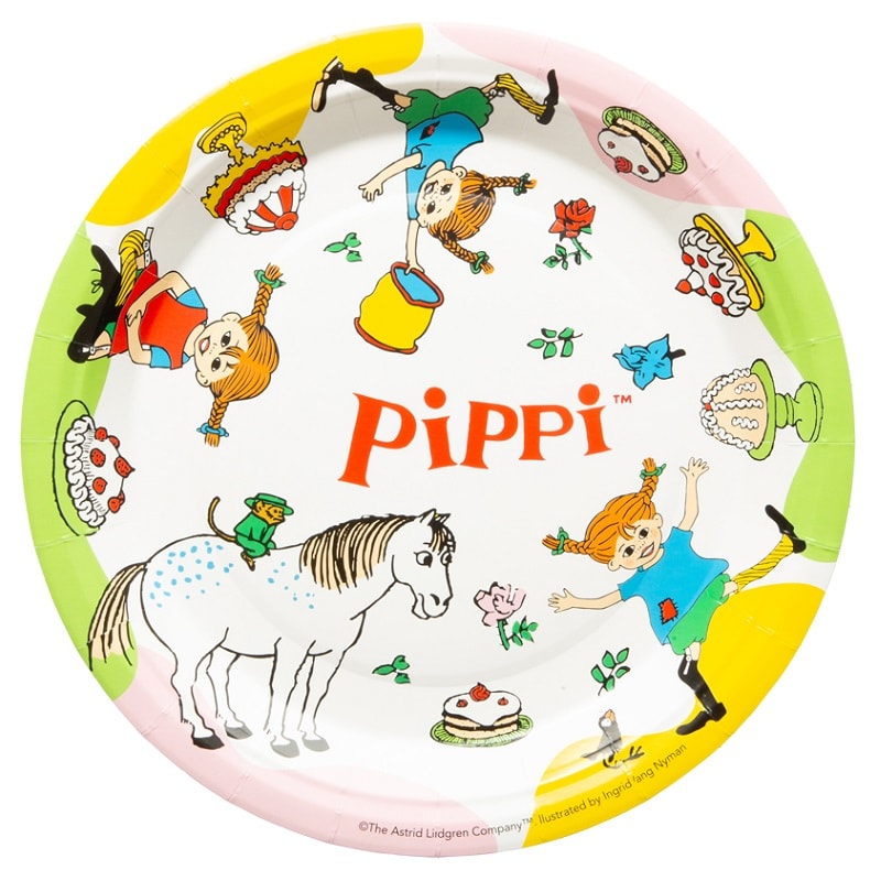 Pippi Långstrump - Tallrikar 8-pack