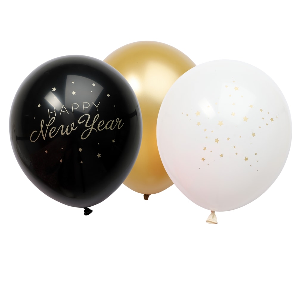 Ballongmix Happy New Year 6-pack
