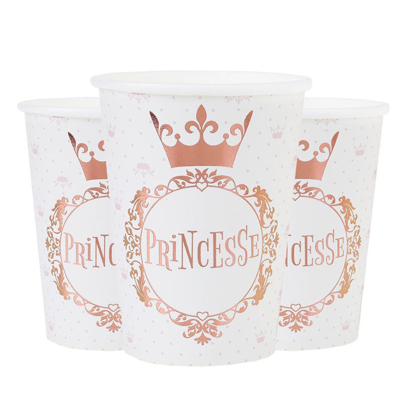 Princess - Pappmuggar 10-pack