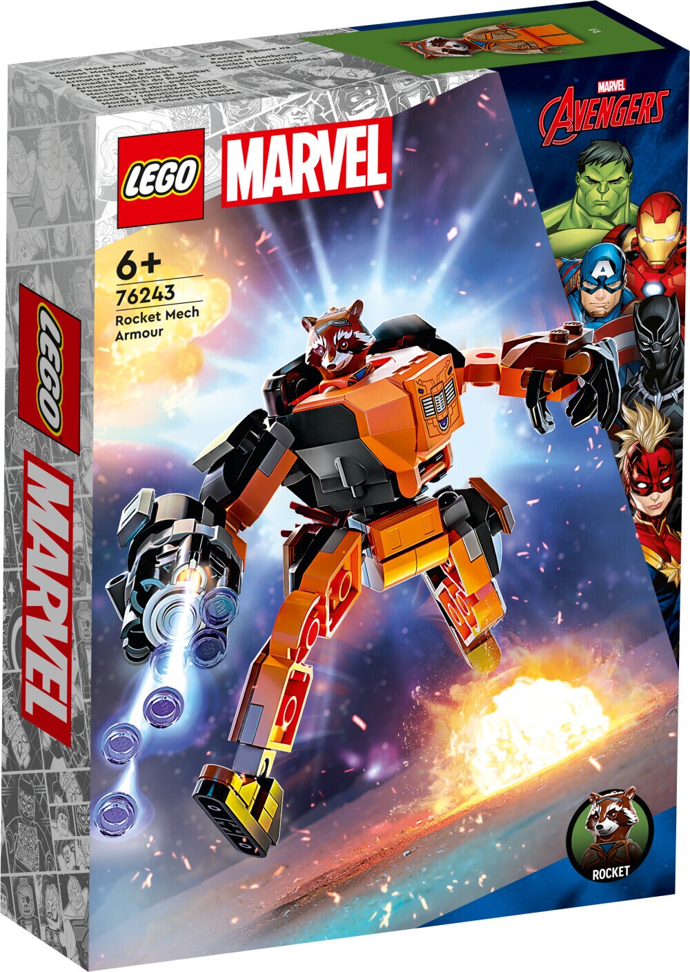 LEGO Marvel - Rocket i robotutrustning 6+