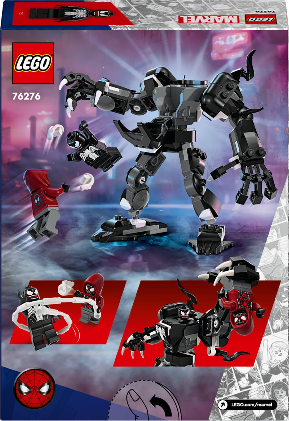 LEGO Marvel - Venoms robotutrustning mot Miles Morales 6+