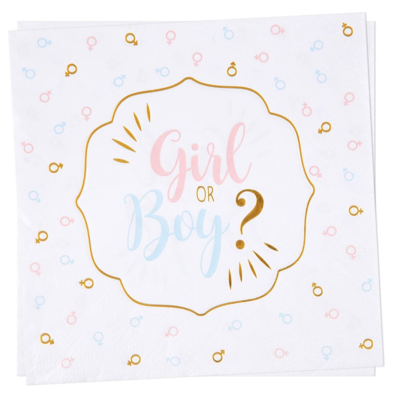 Girl or Boy - Servetter 20-pack