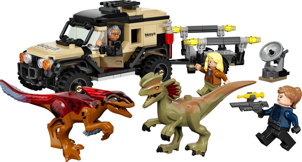 LEGO Jurassic World, Pyroraptor & Dilophosaurus - Transport 7+