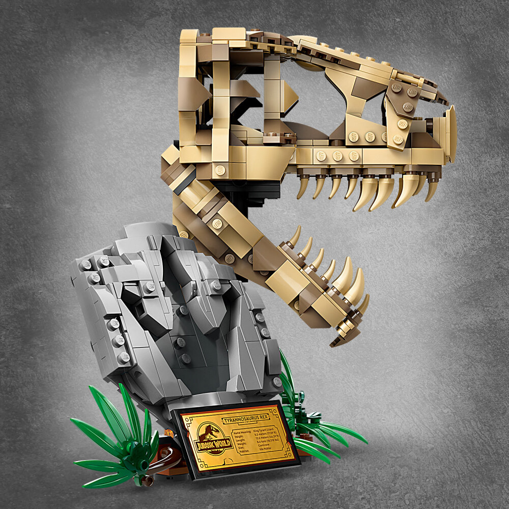 LEGO Jurassic World - Dinosauriefossiler: T-Rex skalle 9+