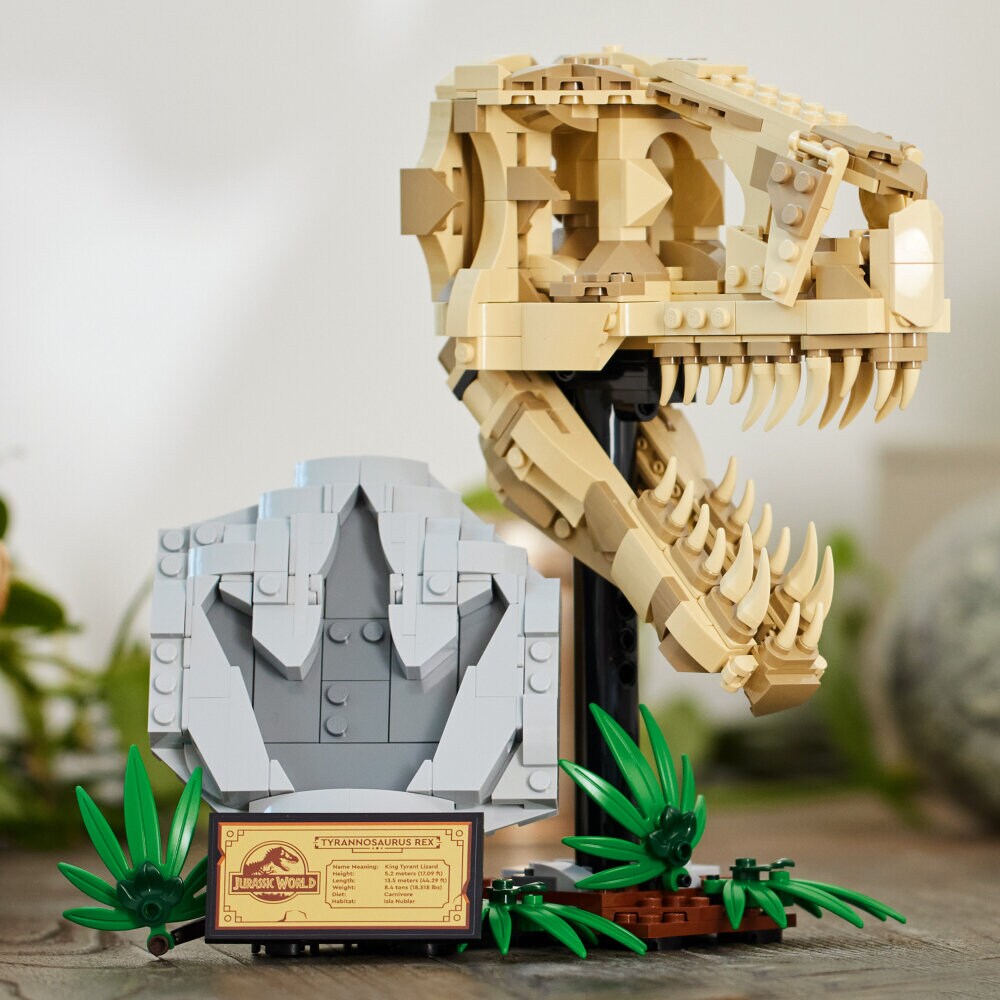 LEGO Jurassic World - Dinosauriefossiler: T-Rex skalle 9+