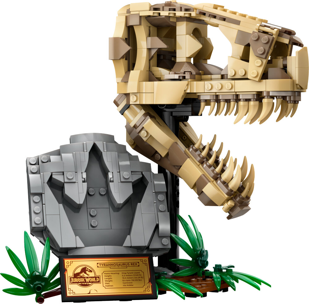 LEGO Jurassic World - Dinosauriefossiler: T-Rex skalle 9+