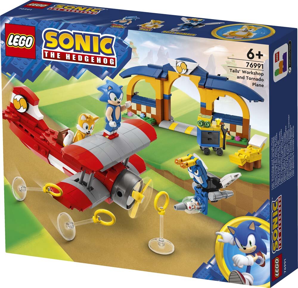 LEGO Sonic The Hedgehog - Tails verkstad och tornadoplan 6+