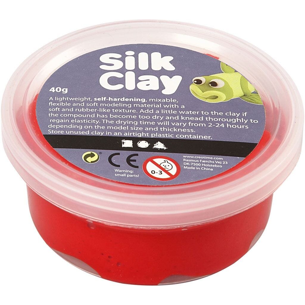 Silk Clay® - Röd 40 gram