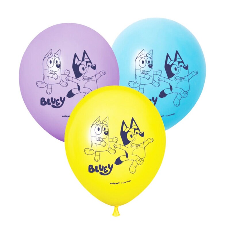 Bluey Party Ballonger 6-pack
