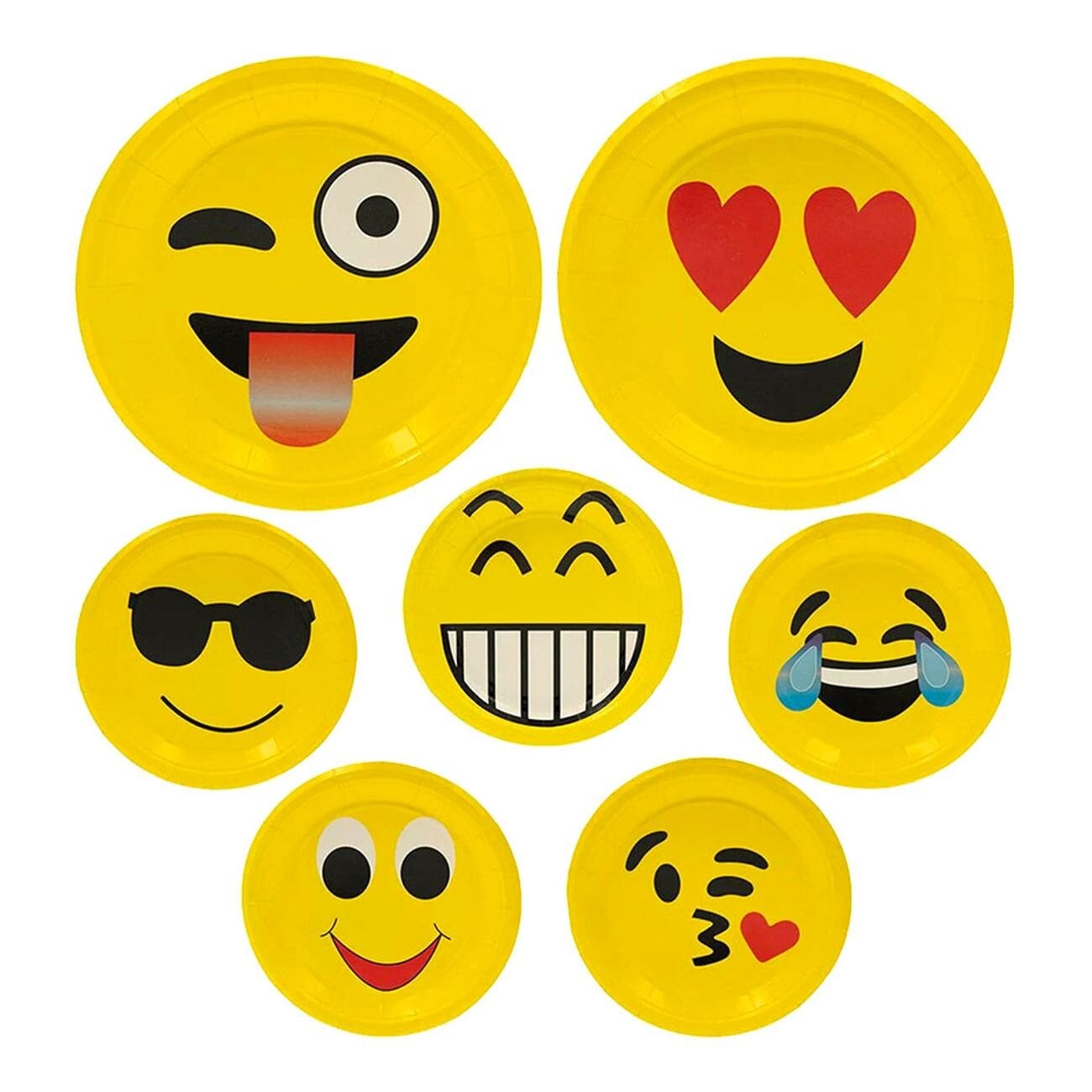 Emoji Tallrikar 10-pack