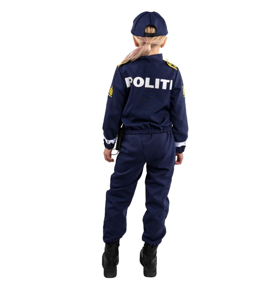 Dansk Polis Maskeraddräkt Barn 3-8 år