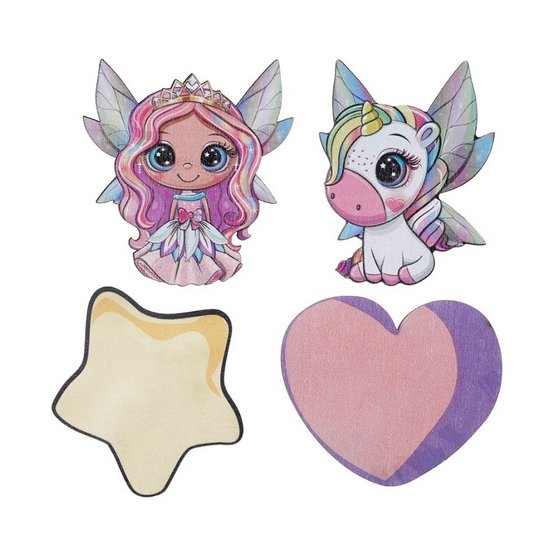 Unicorn Fairy - Lyxig konfetti i trä
