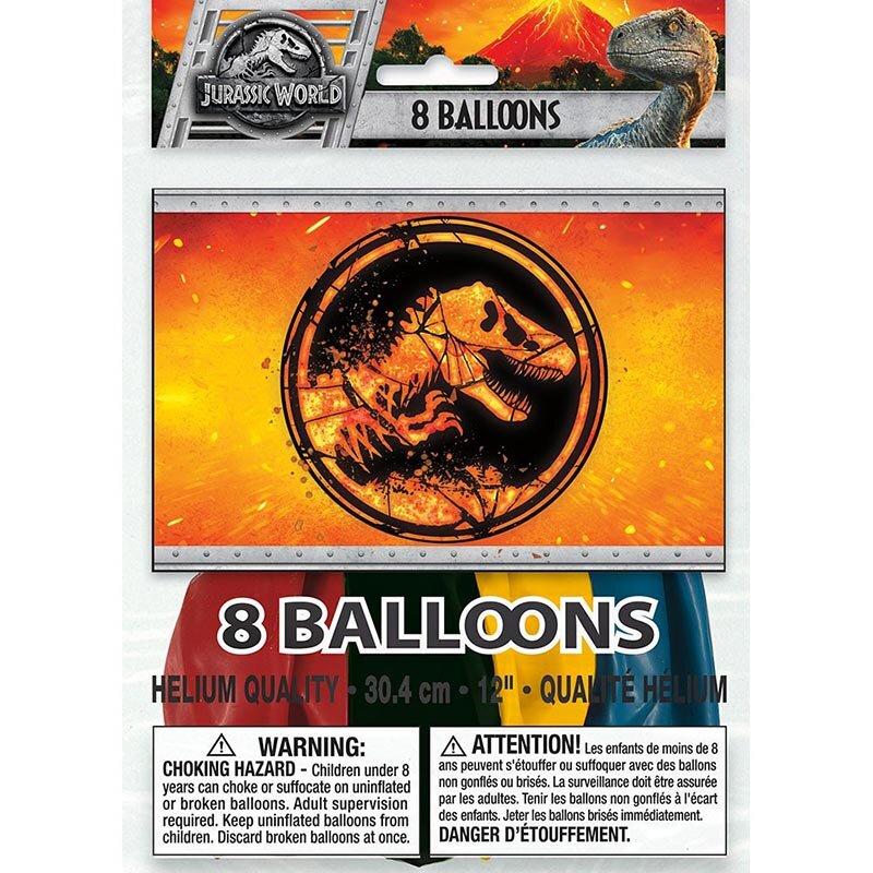 Jurassic World - Ballonger 8-pack
