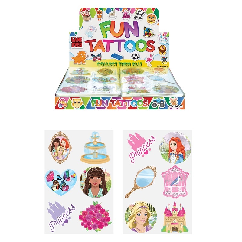 Princess - Tatueringar 6-pack