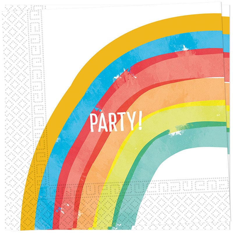 Rainbow Party - Servetter 20-pack