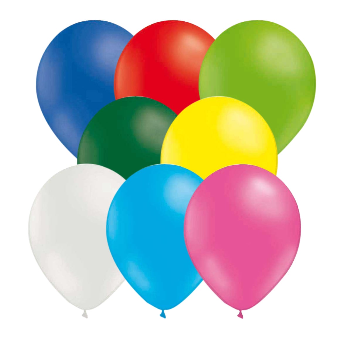 Ballonger i blandade färger 10-pack