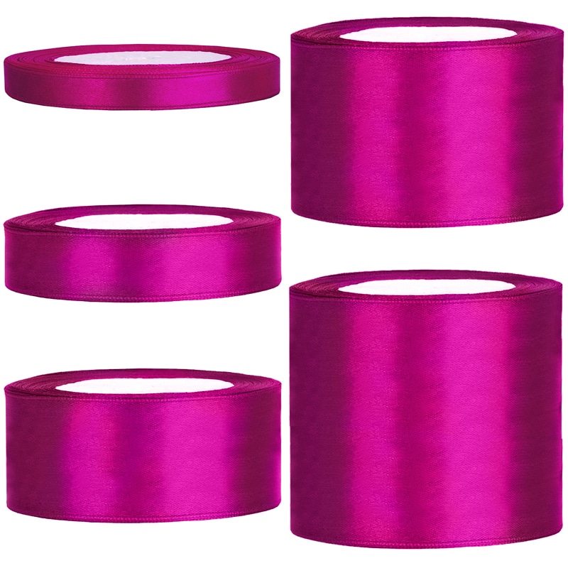 Satinband, Cerise 25 meter