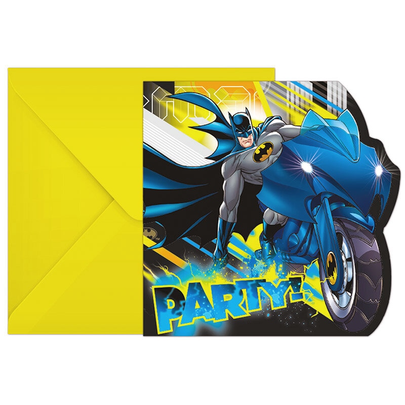 Batman, Inbjudningskort 6-pack