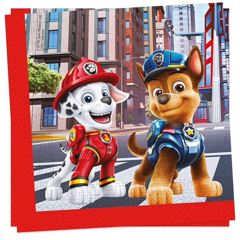 Paw Patrol The Movie - Servetter 20-pack