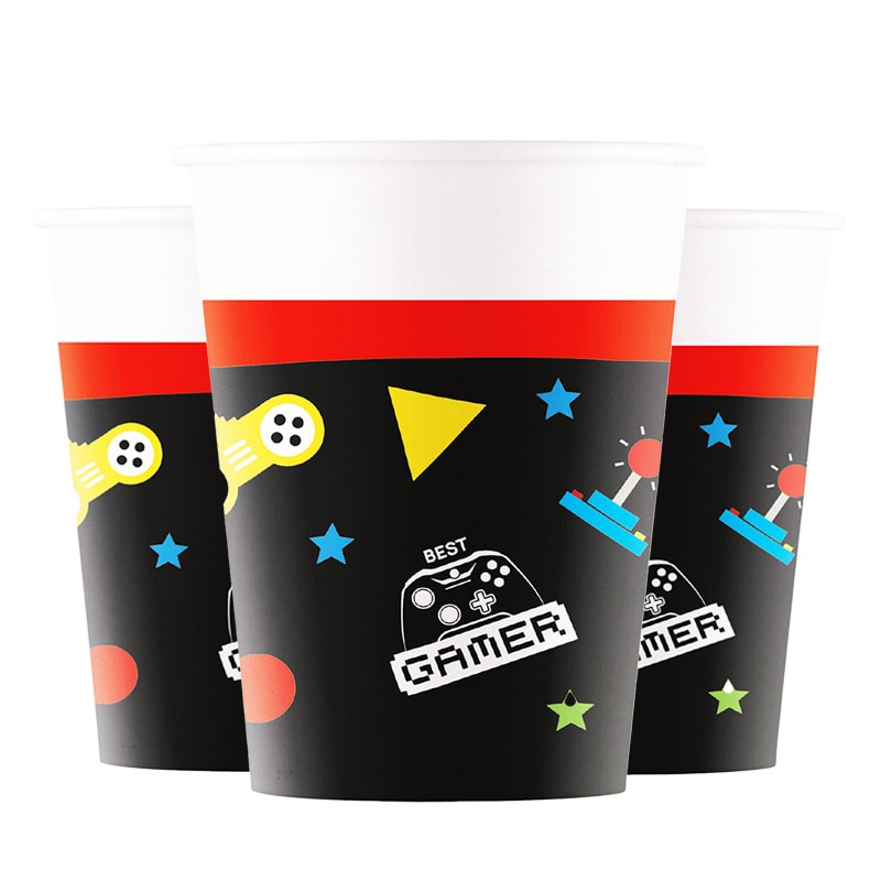 Gamers Party - Pappmuggar 8-pack
