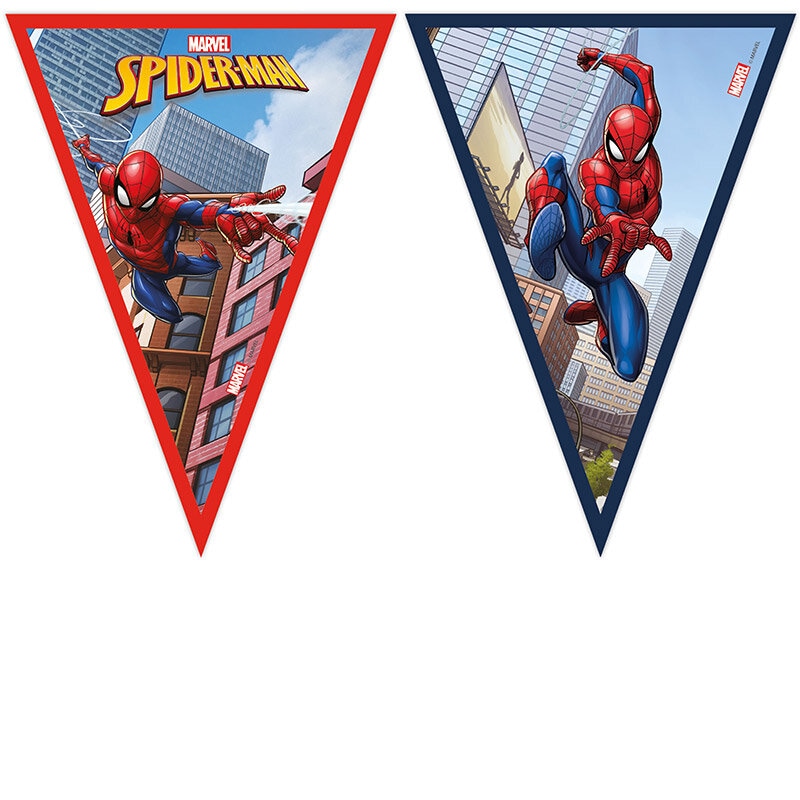 Spider-Man - Flaggirlang i papp 230 cm