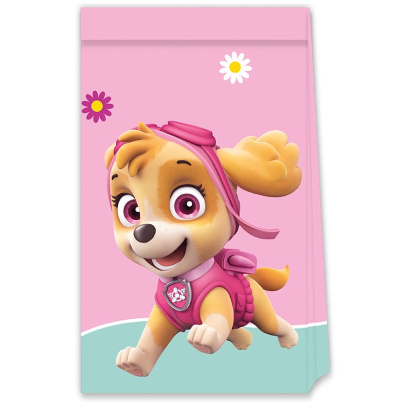 Paw Patrol Skye - Kalaspåsar av papper 4-pack