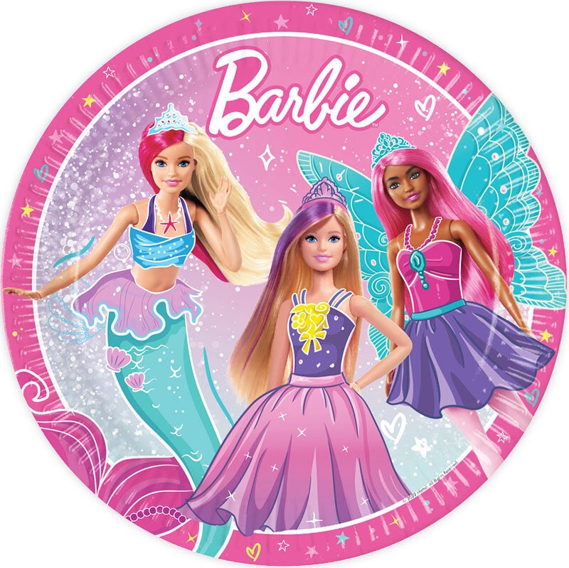 Barbie - Tallrikar 8-pack