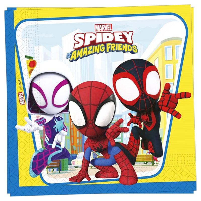 Spidey And His Amazing Friends - Servetter 20-pack