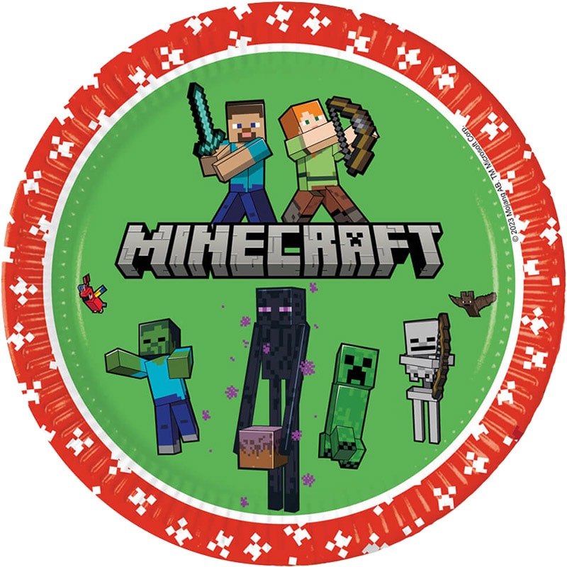 Minecraft - Tallrikar 8-pack