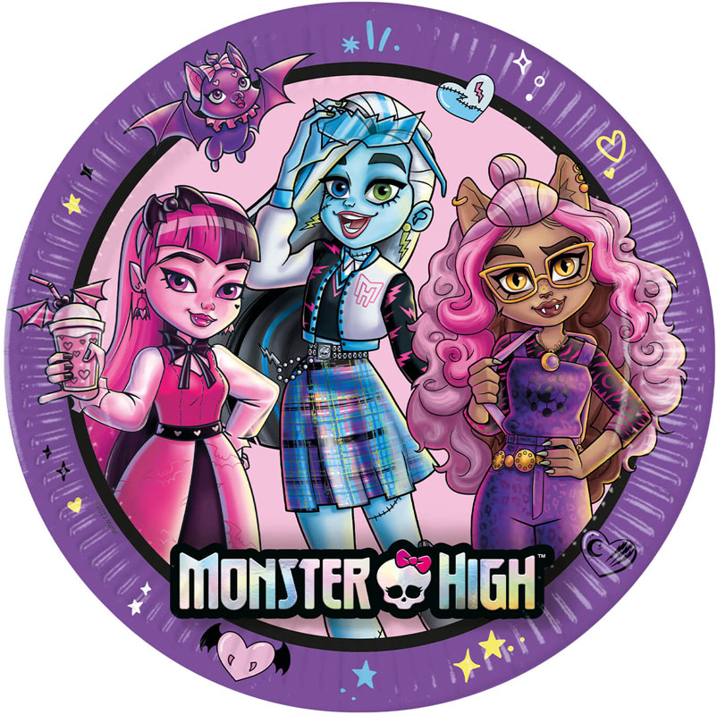Monster High - Tallrikar 8-pack