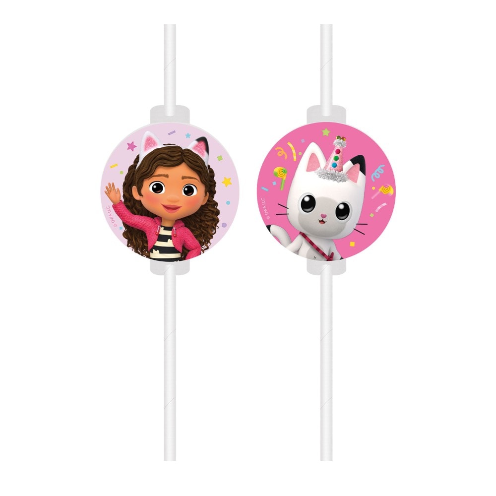 Gabby's Dollhouse - Sugrör 4-pack