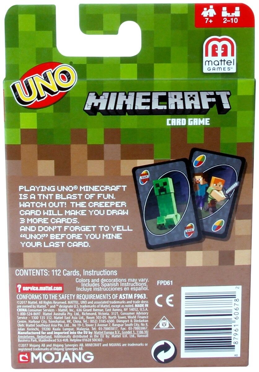 Minecraft - UNO Kortspel