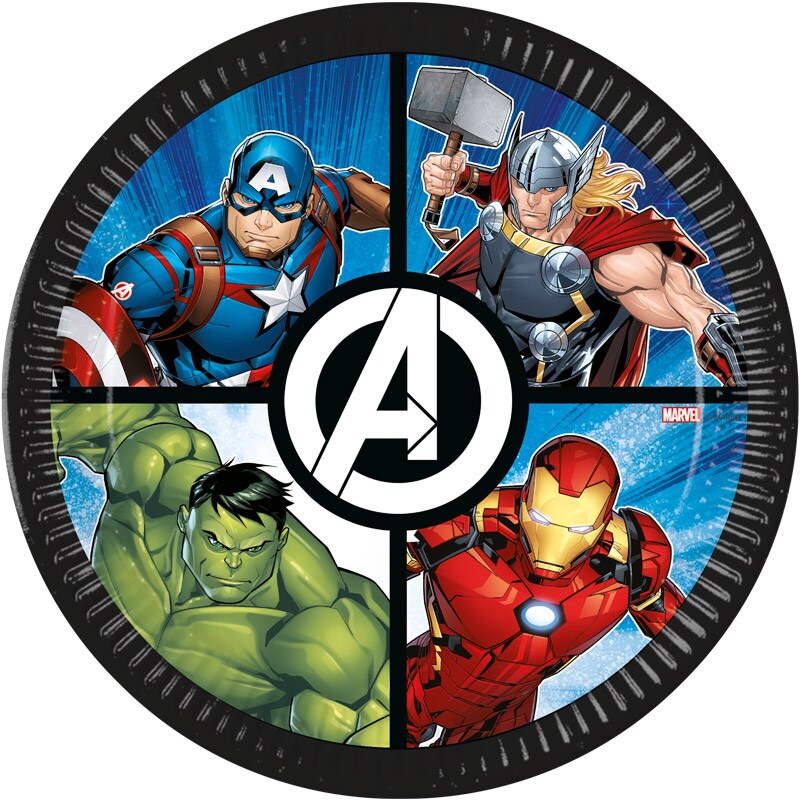 Avengers - Tallrikar 23 cm, 8-pack