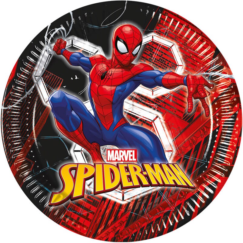 Spider-Man Tallrikar 23 cm 8-pack