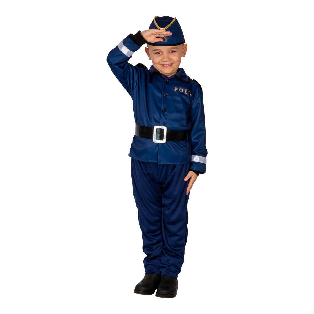Svensk Polis Maskeraddräkt Barn 5-6 år