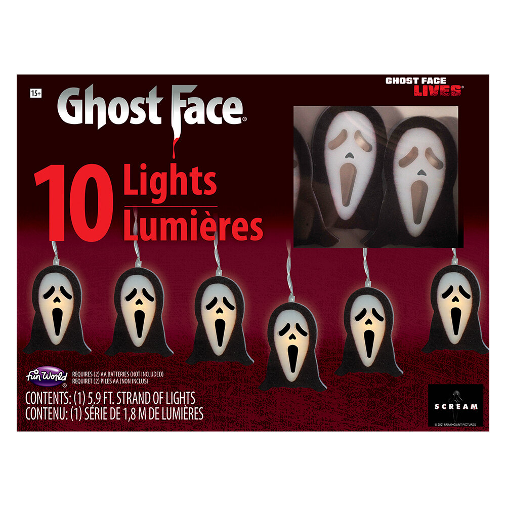 Scream Ghost Face LED Ljusslinga
