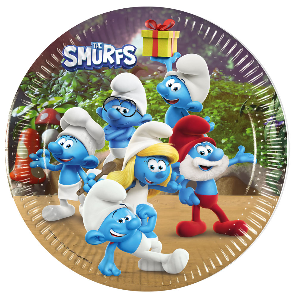 Smurfarna Assietter 8-pack