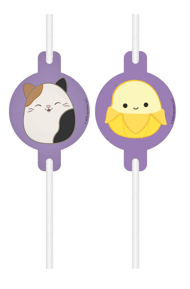 Squishmallows - Pappsugrör 4-pack