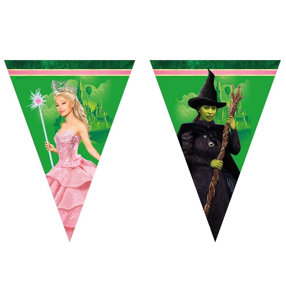 Wicked - Flaggirlang av papper 230 cm