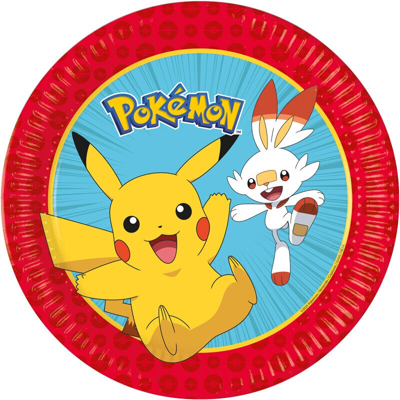 Pokémon - Tallrikar 23 cm, 8-pack