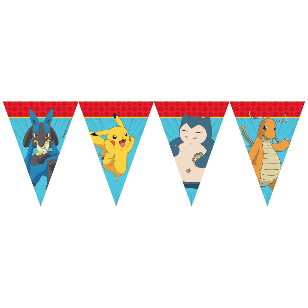 Pokémon - Flaggirlang av papper 230 cm