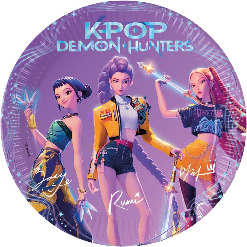 K-Pop Demon Hunters tallrikar 8-pack