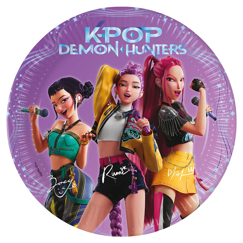K-Pop Demon Hunters assietter 8-pack