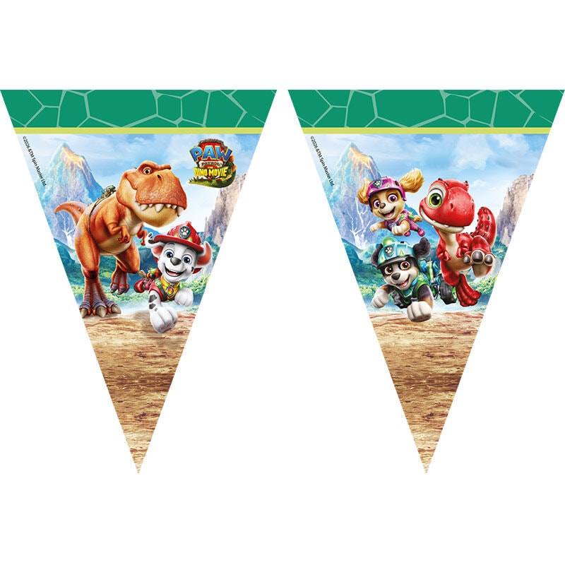Paw Patrol Dino Movie Flaggirlang av papper 230 cm