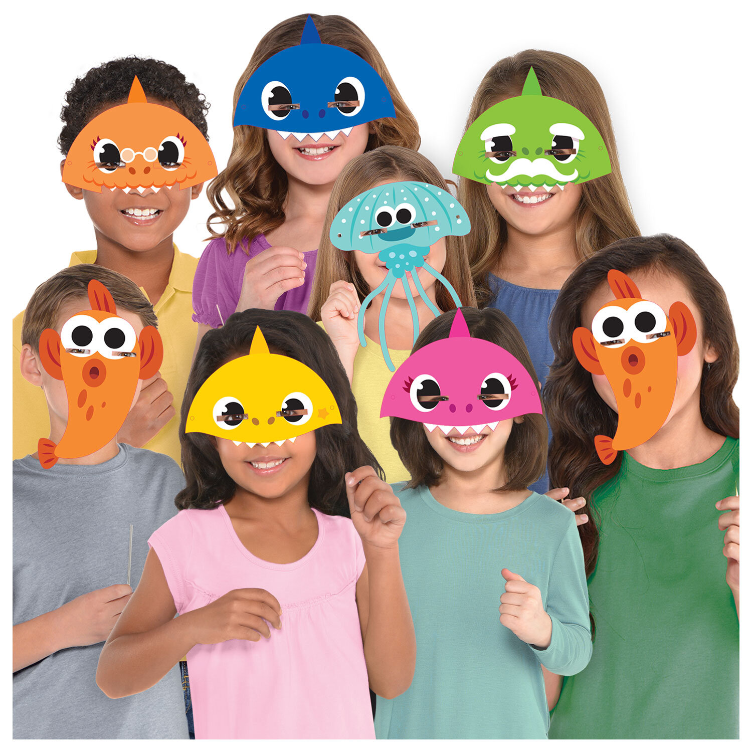 Baby Shark, Ansiktsmasker 8-pack