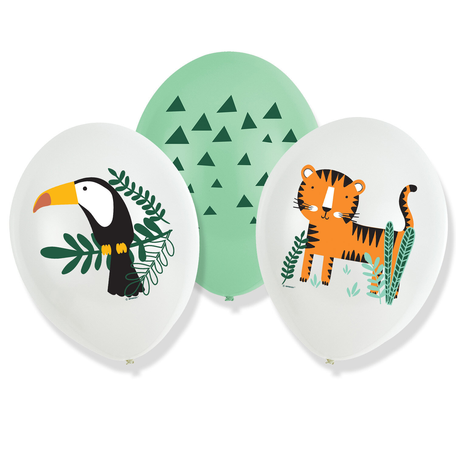 Safaridjur - Ballonger 6-pack