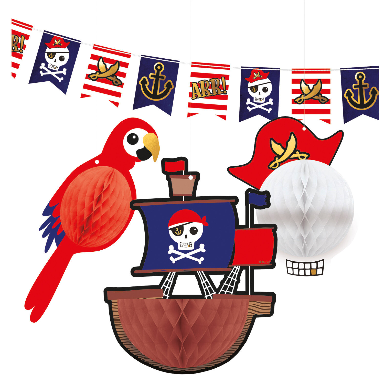 Pirat - Hängande dekorationskit