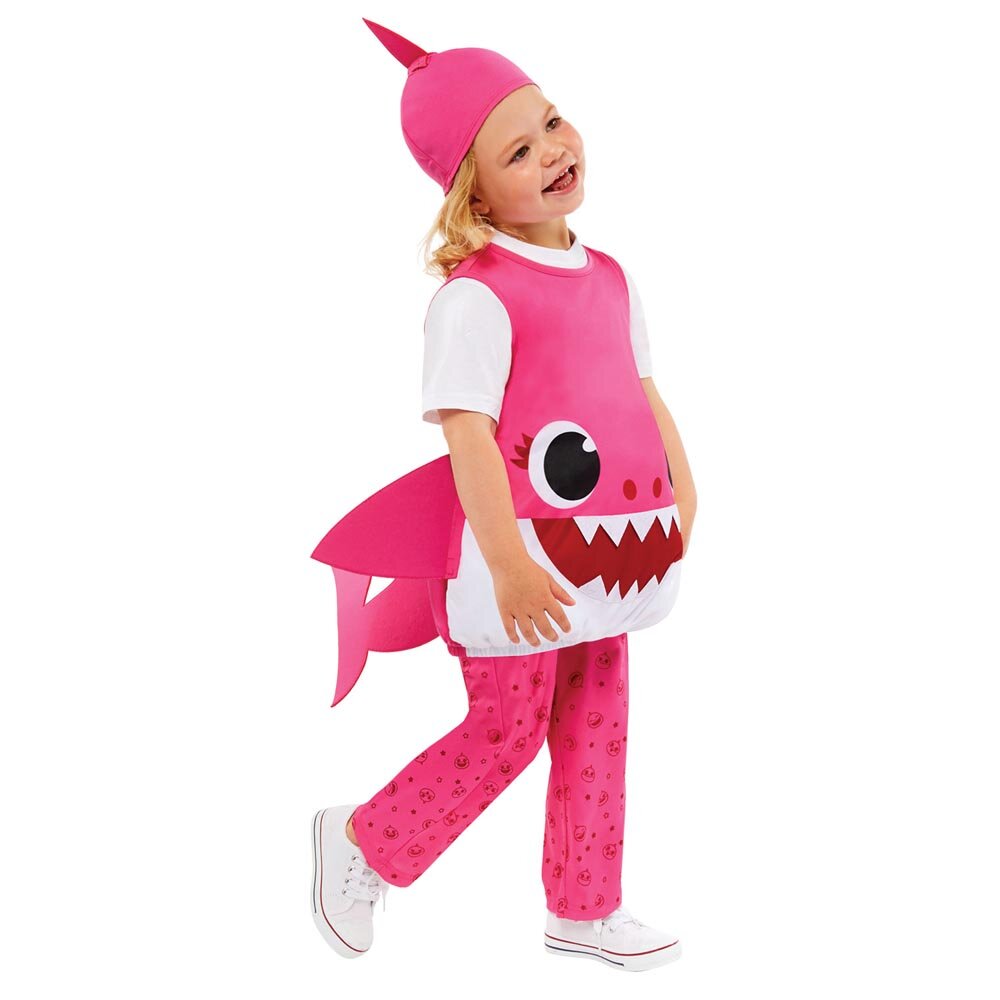 Baby Shark Rosa Maskeraddräkt Barn 3-4 år