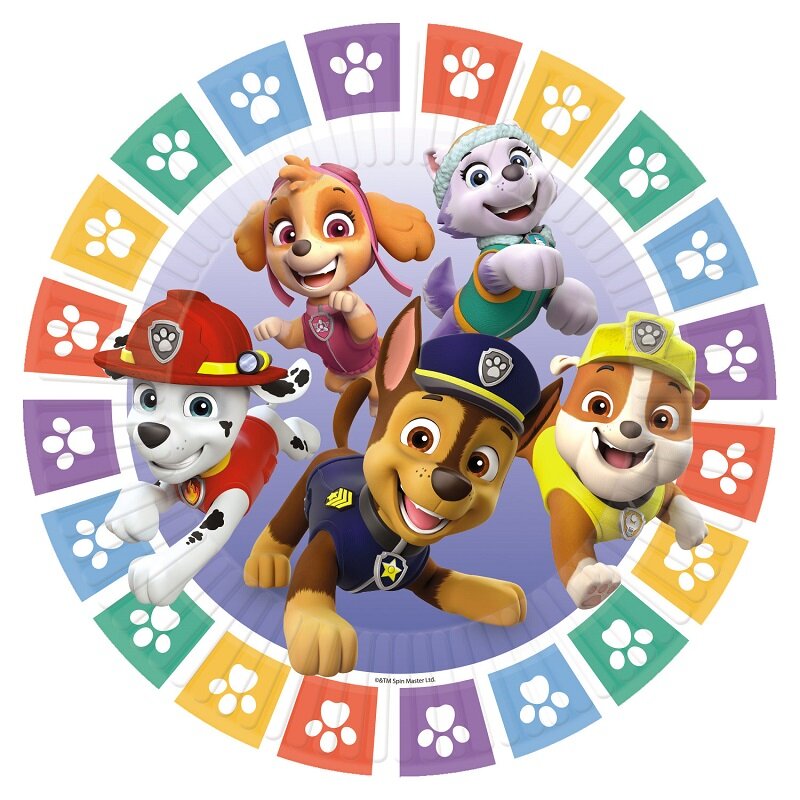 Paw Patrol Party - Tallrikar 8-pack